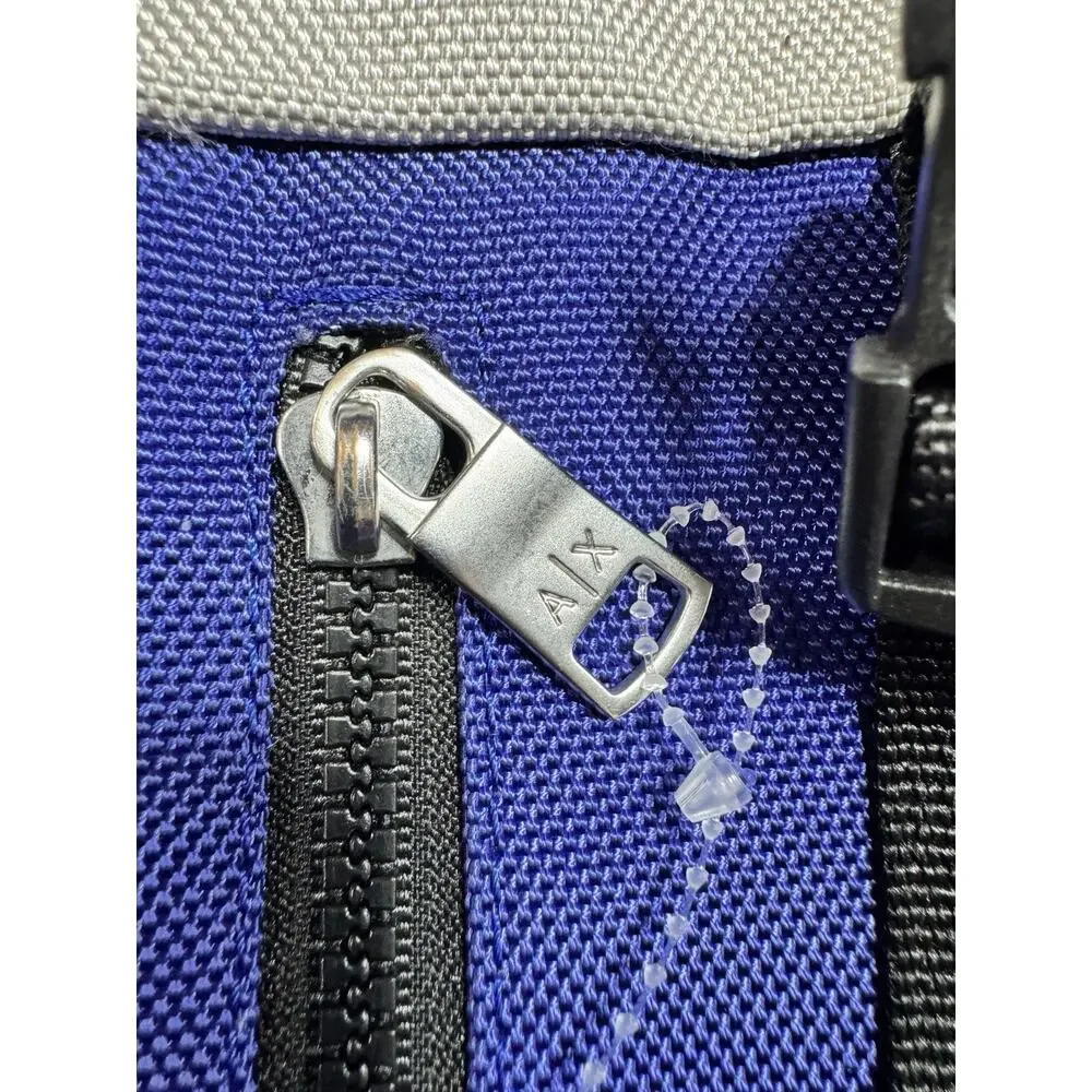 Armani Exchange Backpack Color block Blue Red Gray Zip Front Unisex School Bag